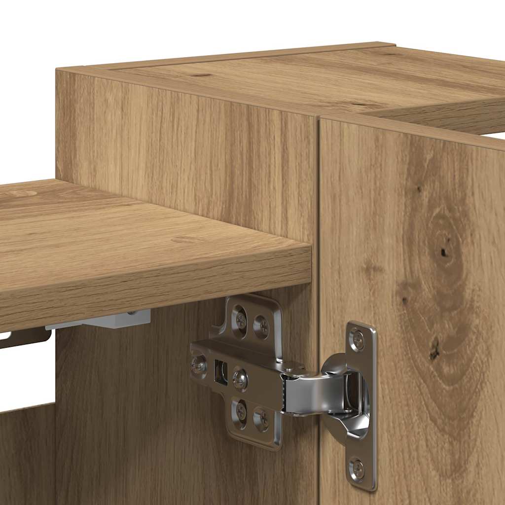 Bathroom Mirror Cabinet Artisan Oak 80x20.5x64 cm