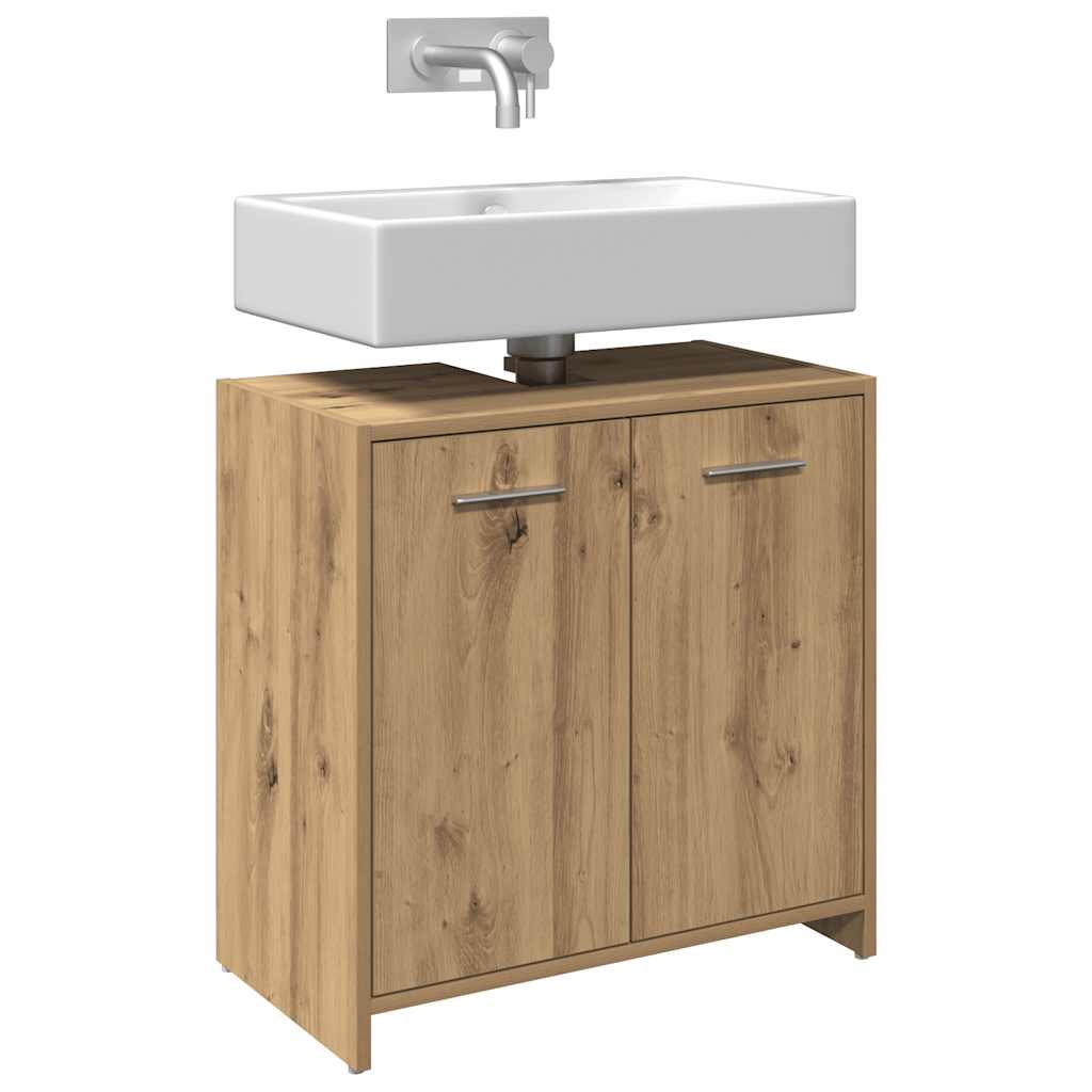 Bathroom Sink Cabinet Artisan Oak 60x33x60 cm Engineered Wood