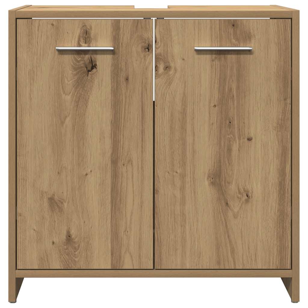 Bathroom Sink Cabinet Artisan Oak 60x33x60 cm Engineered Wood