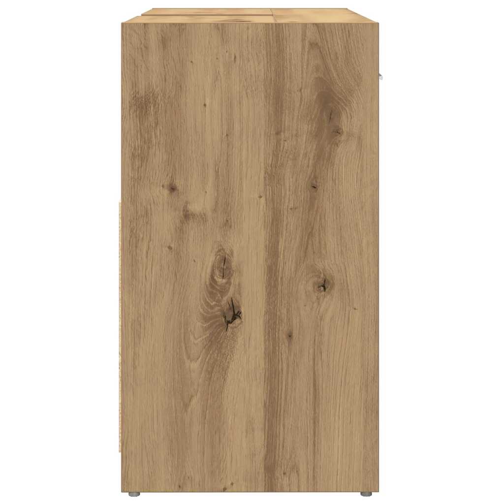 Bathroom Sink Cabinet Artisan Oak 60x33x60 cm Engineered Wood
