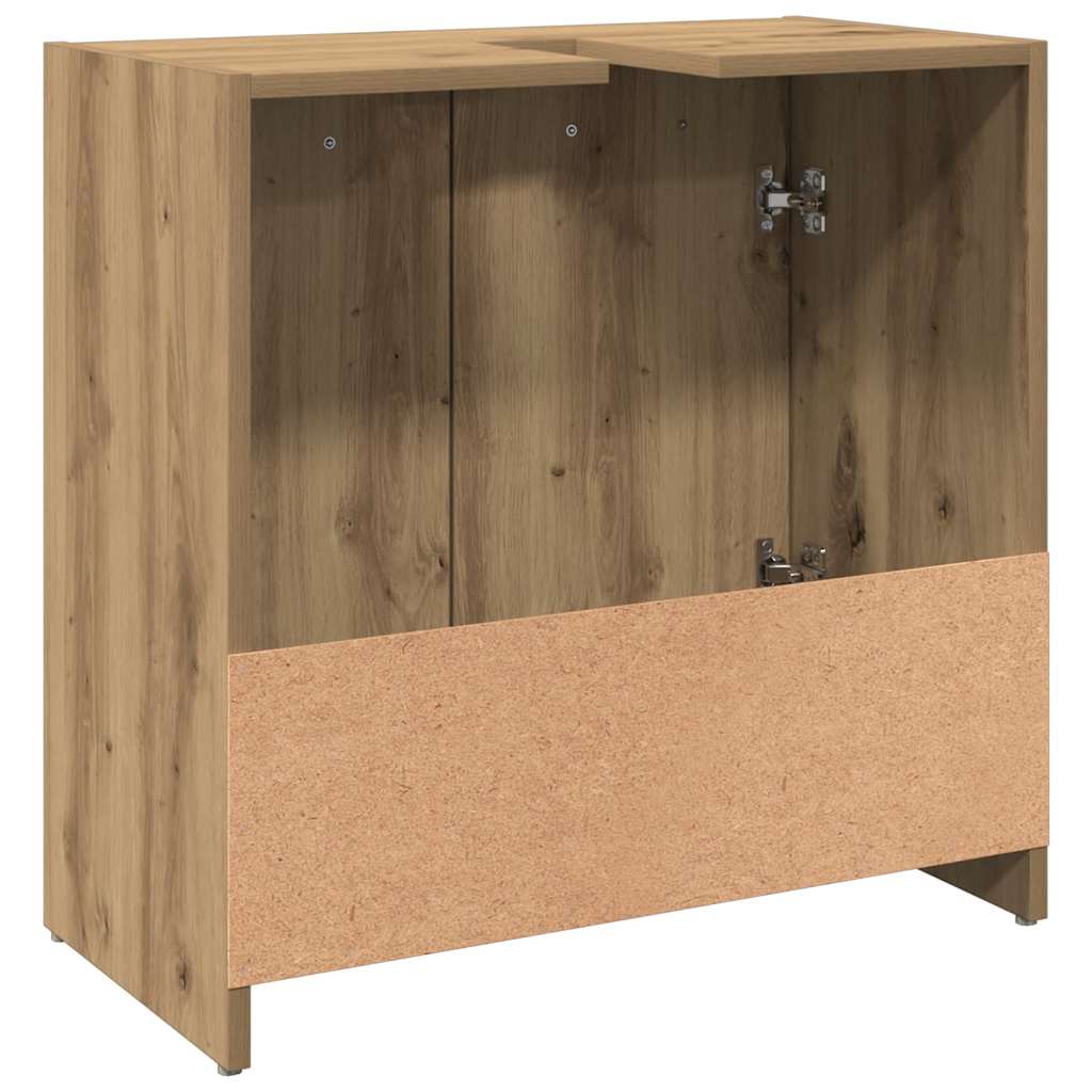 Bathroom Sink Cabinet Artisan Oak 60x33x60 cm Engineered Wood
