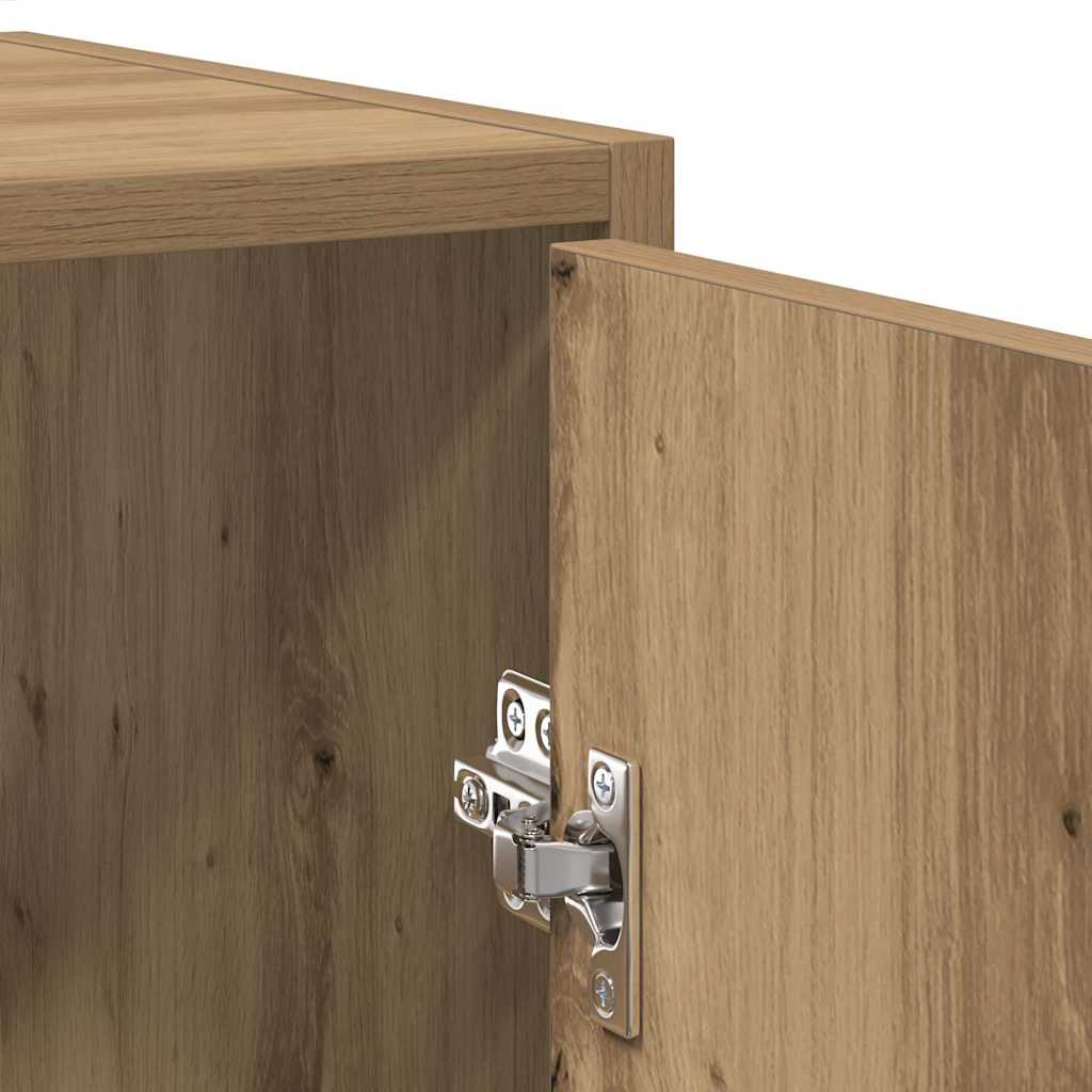 Bathroom Cabinet with Mirror Artisan Oak Engineered Wood