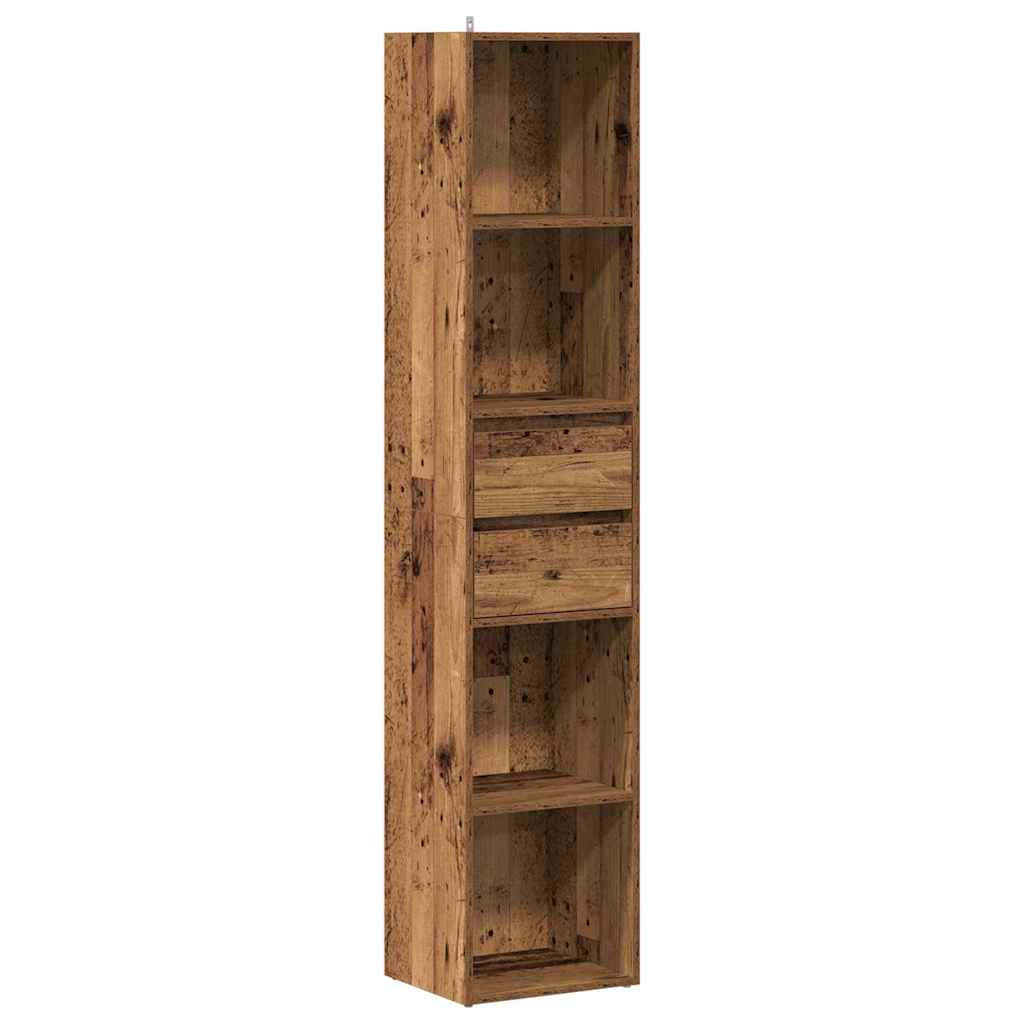 Book Cabinet Old Wood 36x30x171 cm Engineered Wood