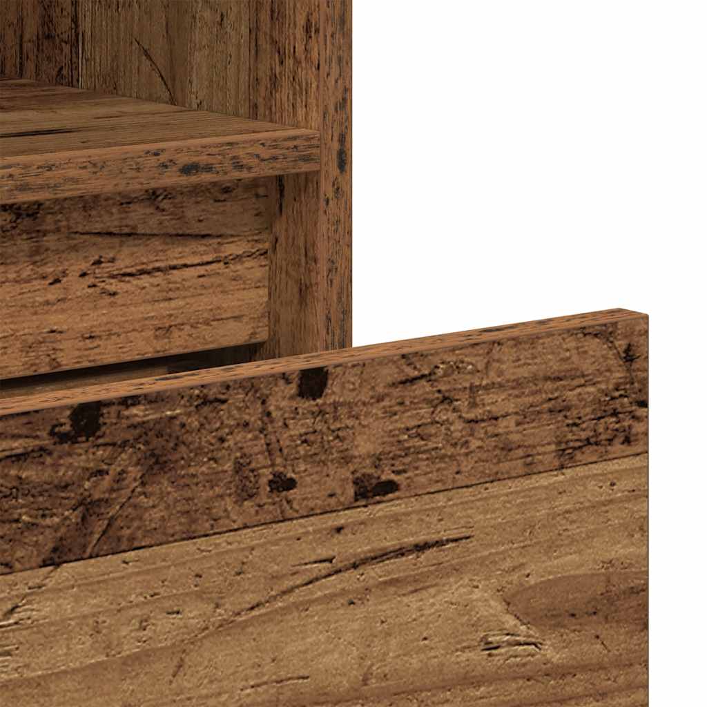Book Cabinet Old Wood 36x30x171 cm Engineered Wood
