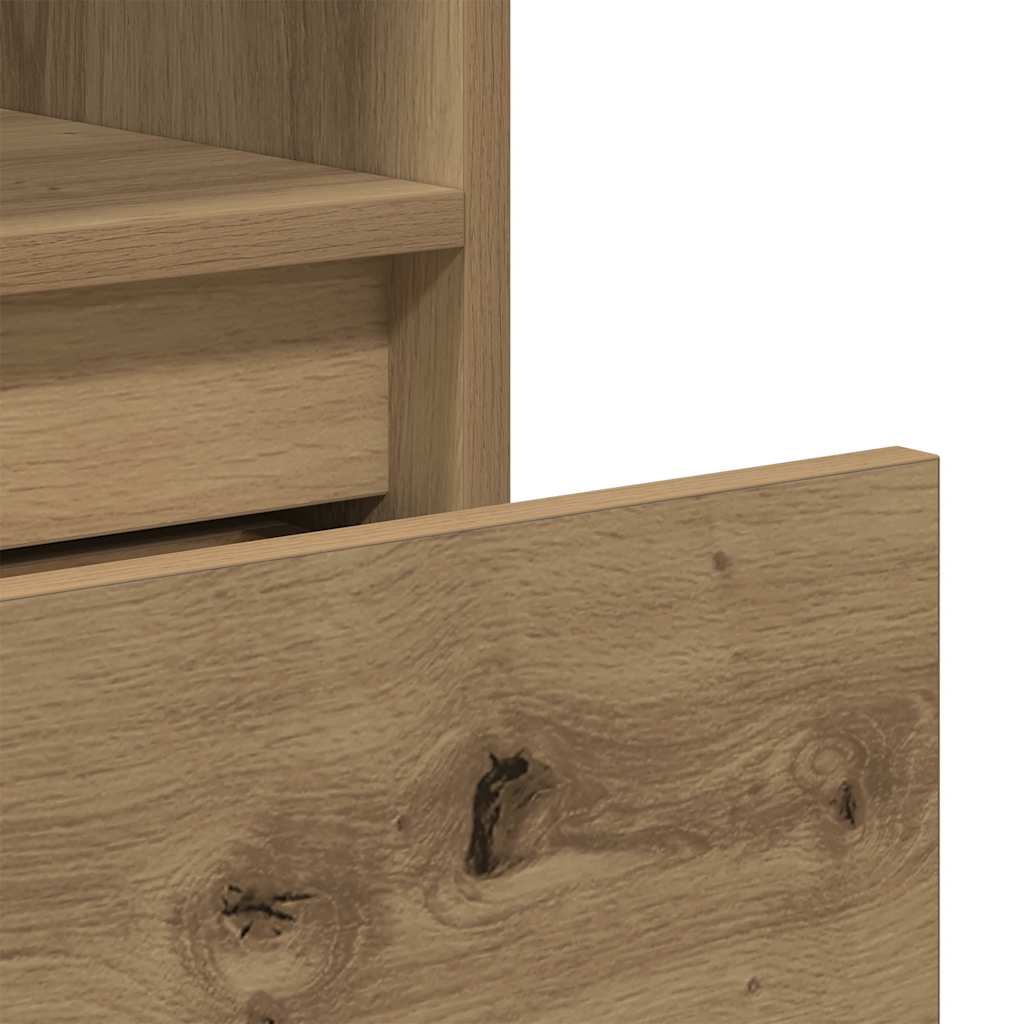 Book Cabinet Artisan Oak 36x30x171 cm Engineered Wood