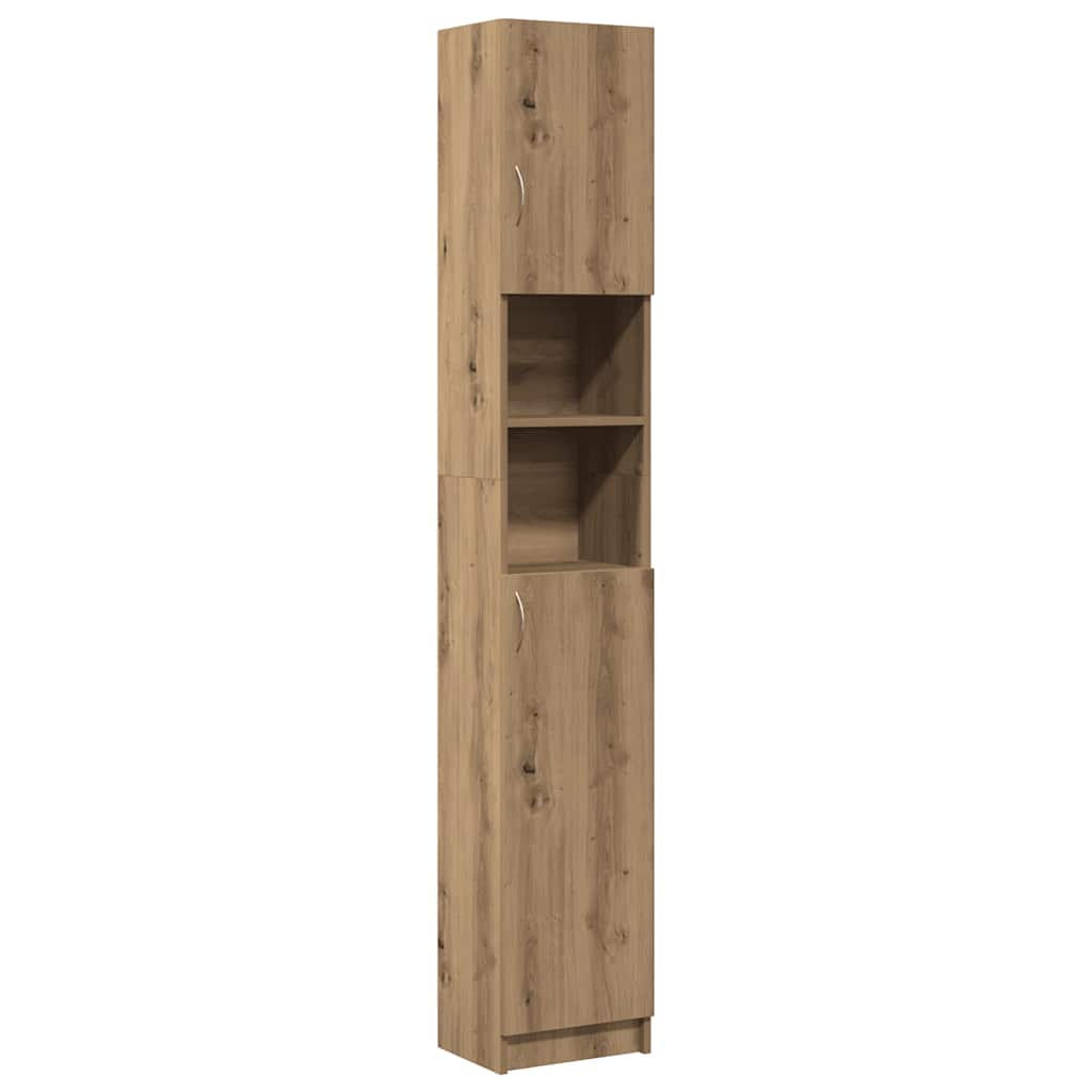 Bathroom Cabinet Artisan Oak 32x25,5x190 cm Engineered Wood