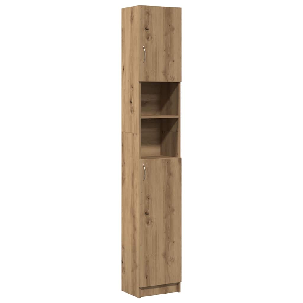 Bathroom Cabinet Artisan Oak 32x25,5x190 cm Engineered Wood
