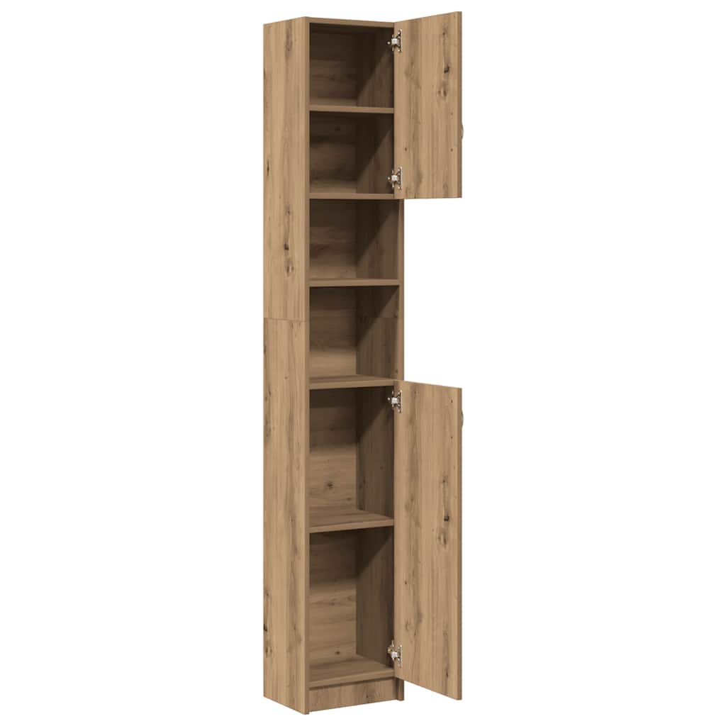 Bathroom Cabinet Artisan Oak 32x25,5x190 cm Engineered Wood