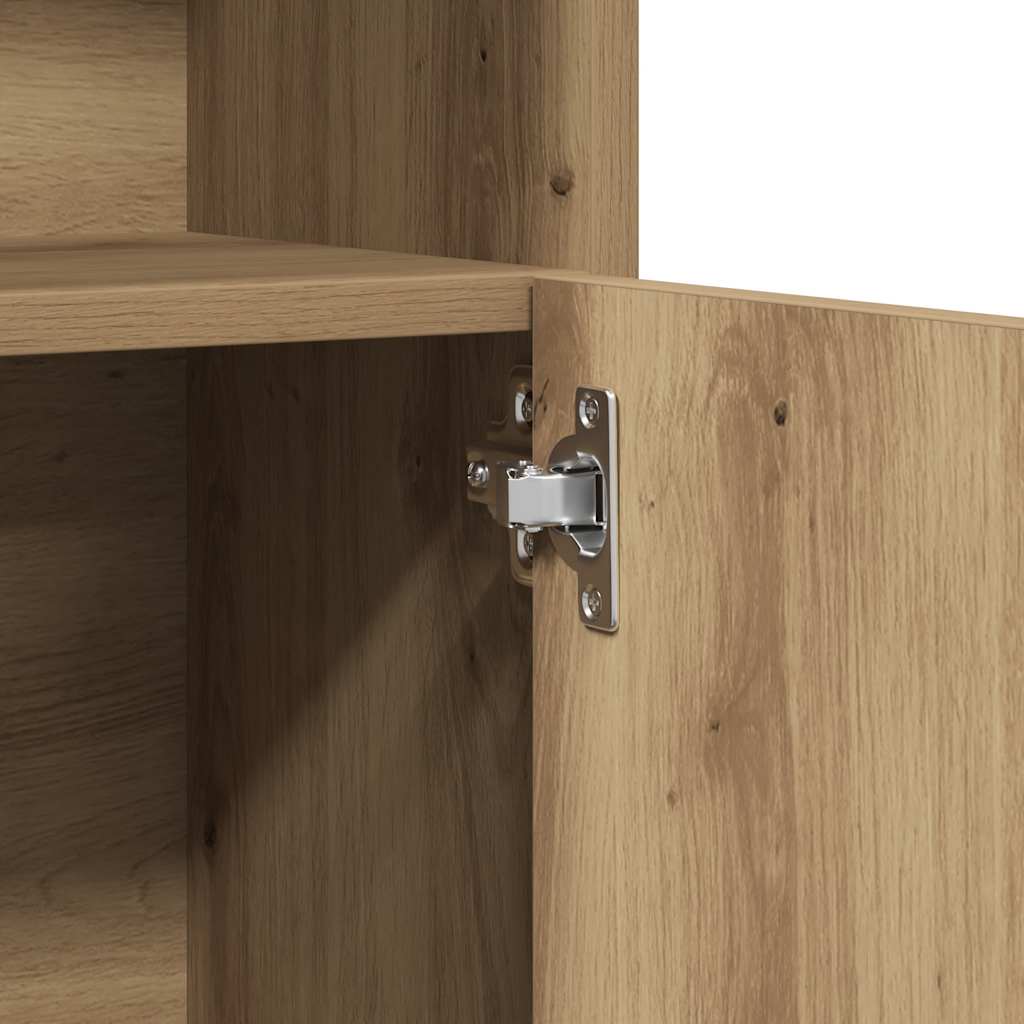 Bathroom Cabinet Artisan Oak 32x25,5x190 cm Engineered Wood