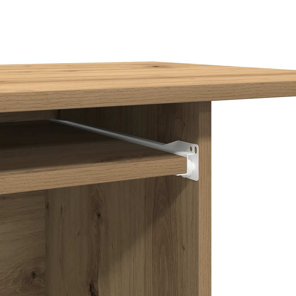 vidaXL Computer Desk Artisan Oak 80x50x75 cm Engineered Wood