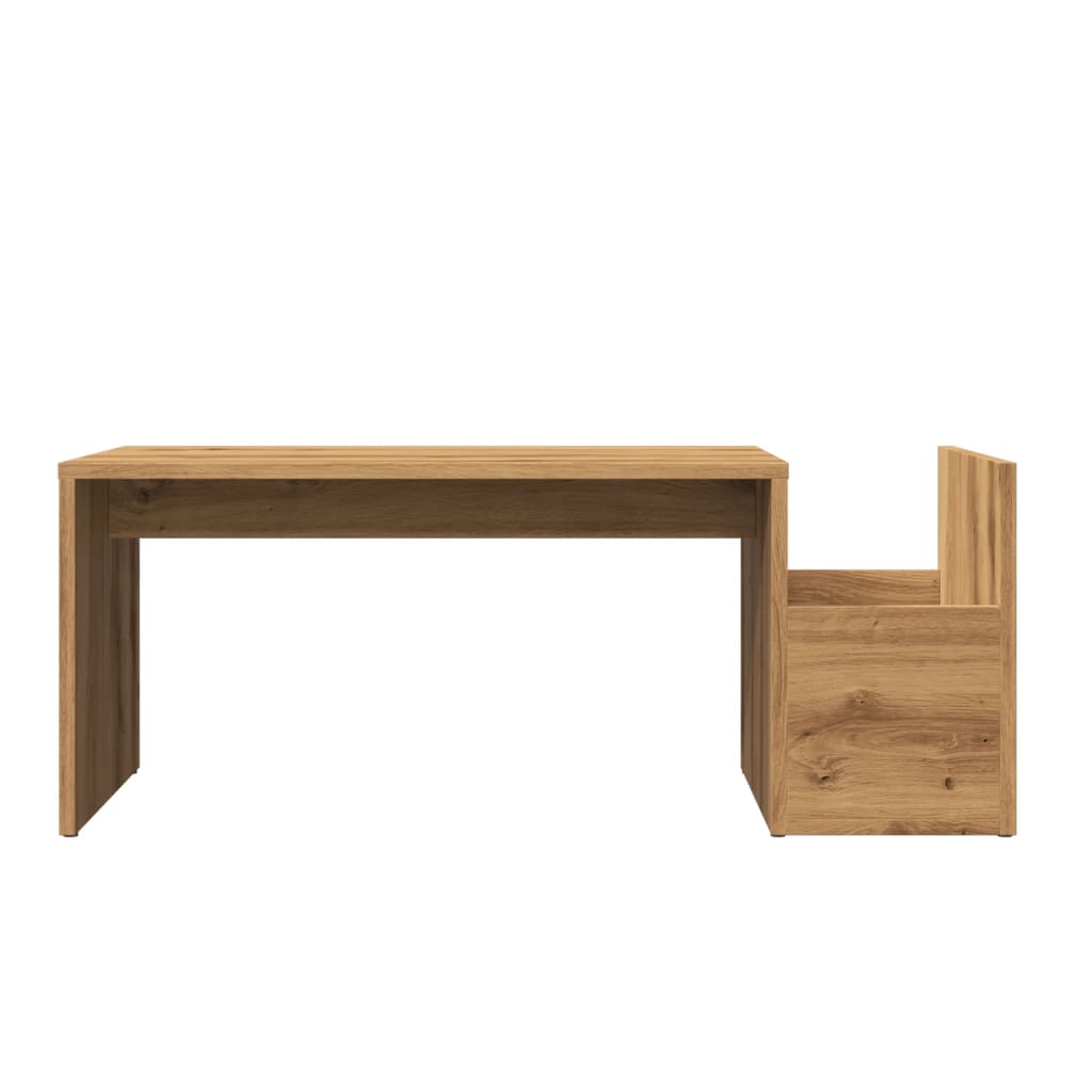 Coffee Table Artisan Oak 90x45x35 cm Engineered Wood
