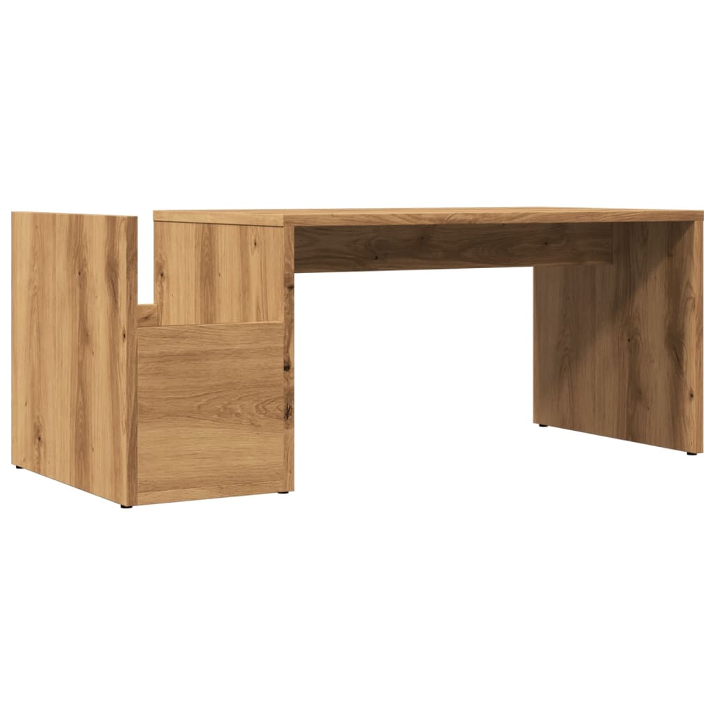 Coffee Table Artisan Oak 90x45x35 cm Engineered Wood