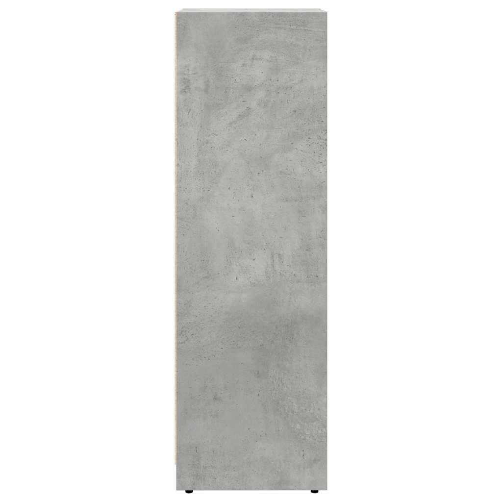 vidaXL Bathroom Cabinet Concrete Grey 30x30x95 cm Engineered Wood