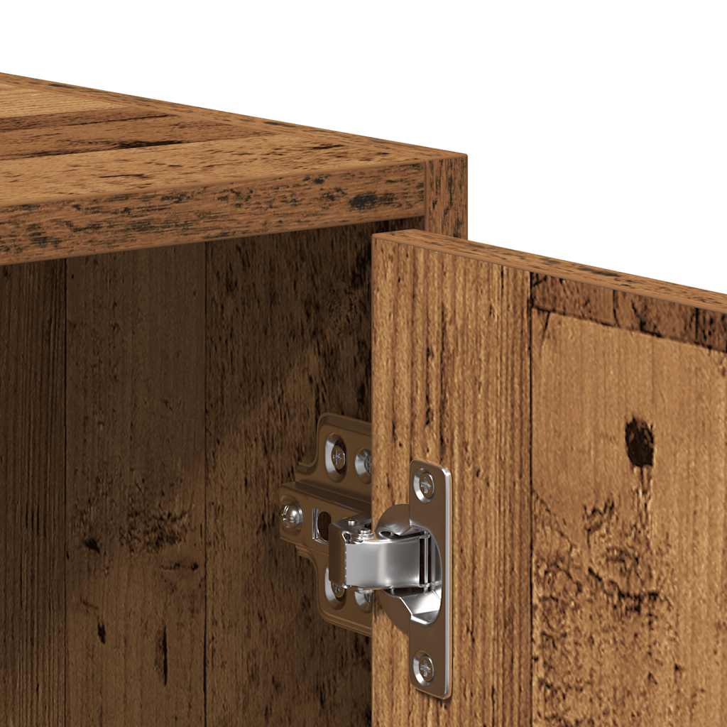 Bathroom Cabinet Old Wood 30x30x183,5 cm Engineered Wood