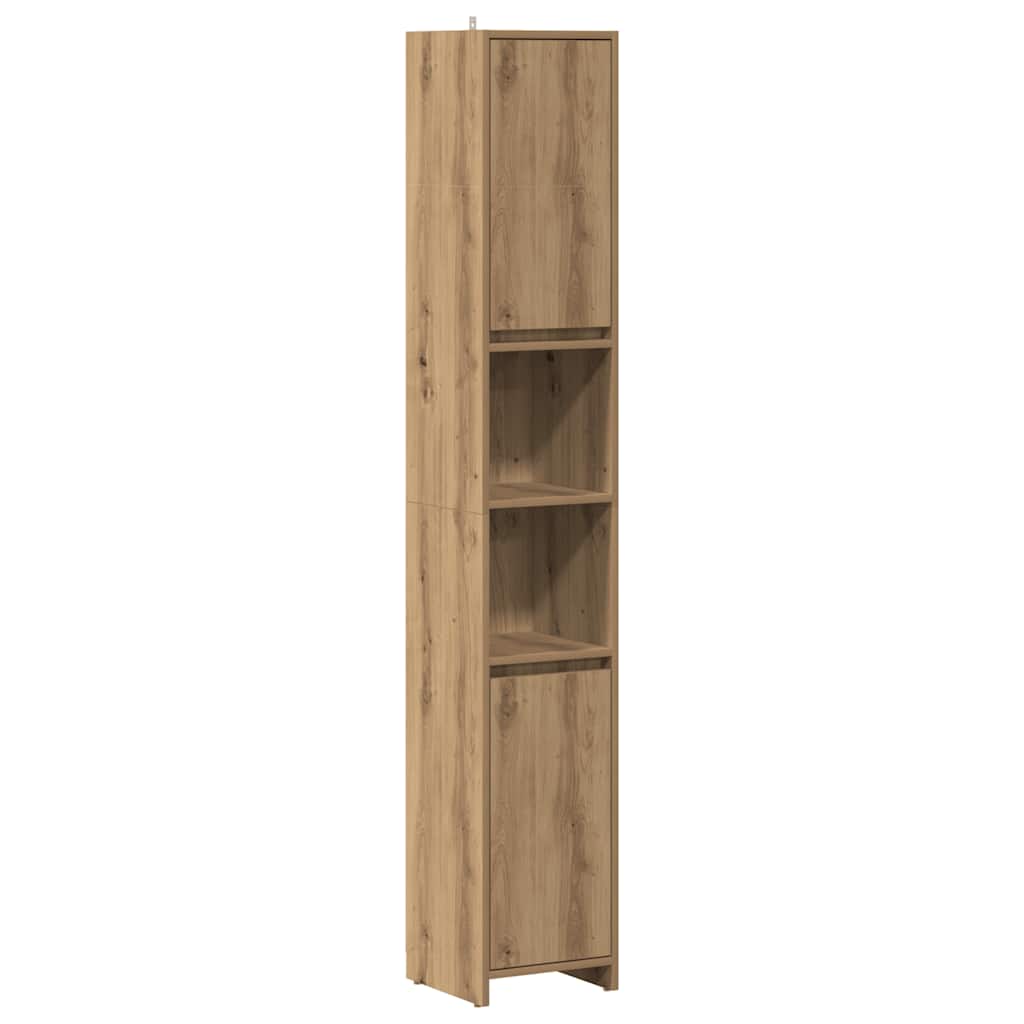 Bathroom Cabinet Artisan Oak 30x30x183,5 cm Engineered Wood
