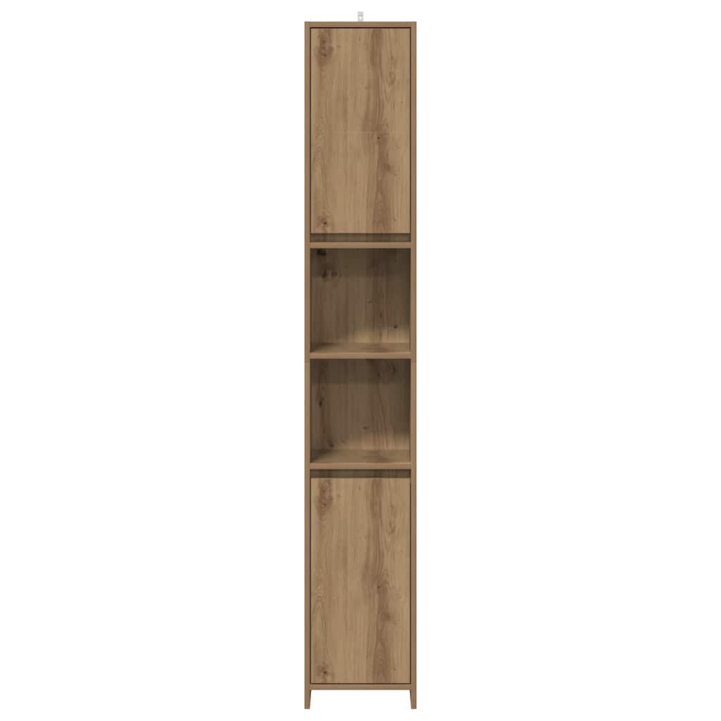 Bathroom Cabinet Artisan Oak 30x30x183,5 cm Engineered Wood