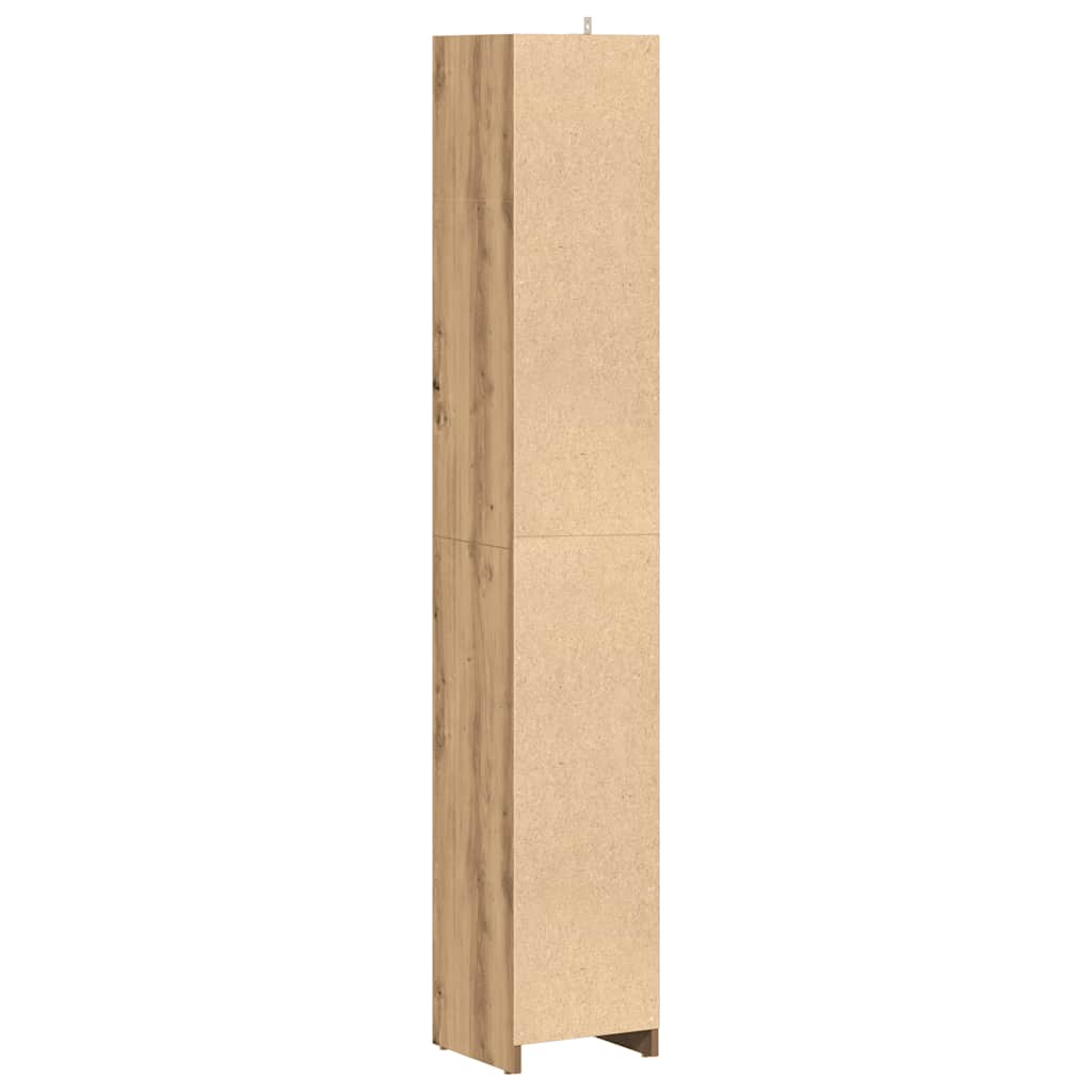 Bathroom Cabinet Artisan Oak 30x30x183,5 cm Engineered Wood
