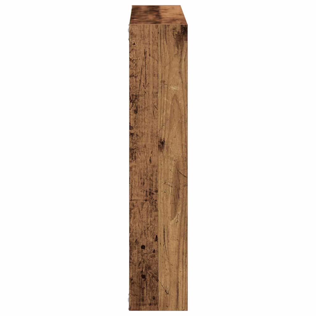 Wall Shelf Old Wood 90x16x78 cm Engineered Wood
