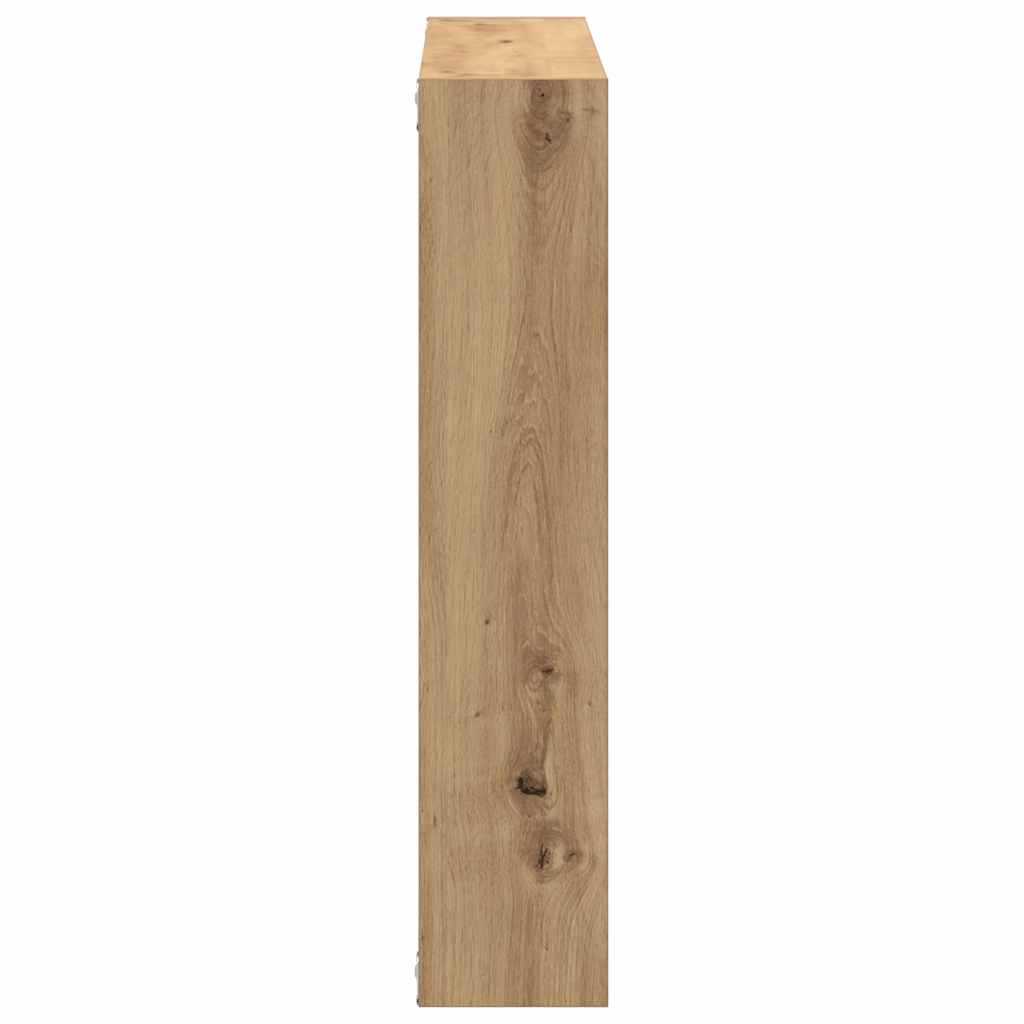 Wall Shelf Artisan Oak 90x16x78 cm Engineered Wood