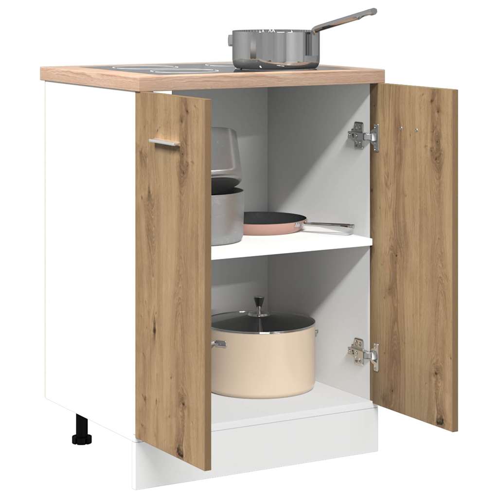 Bottom Cabinet "Lyon" Artisan Oak 60x46x81,5 cm Engineered Wood