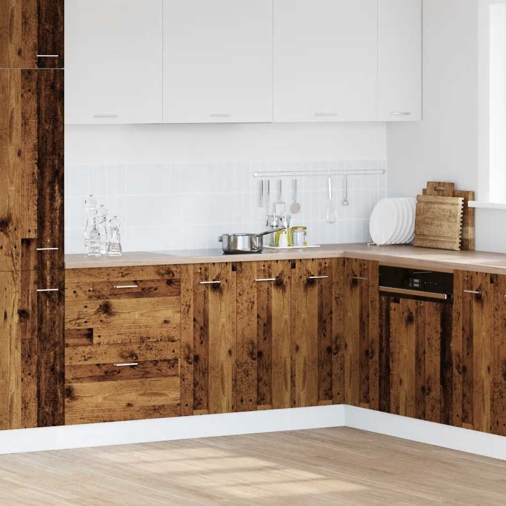 vidaXL Sink Bottom Cabinet Old Wood 80x46x81.5 cm Engineered Wood