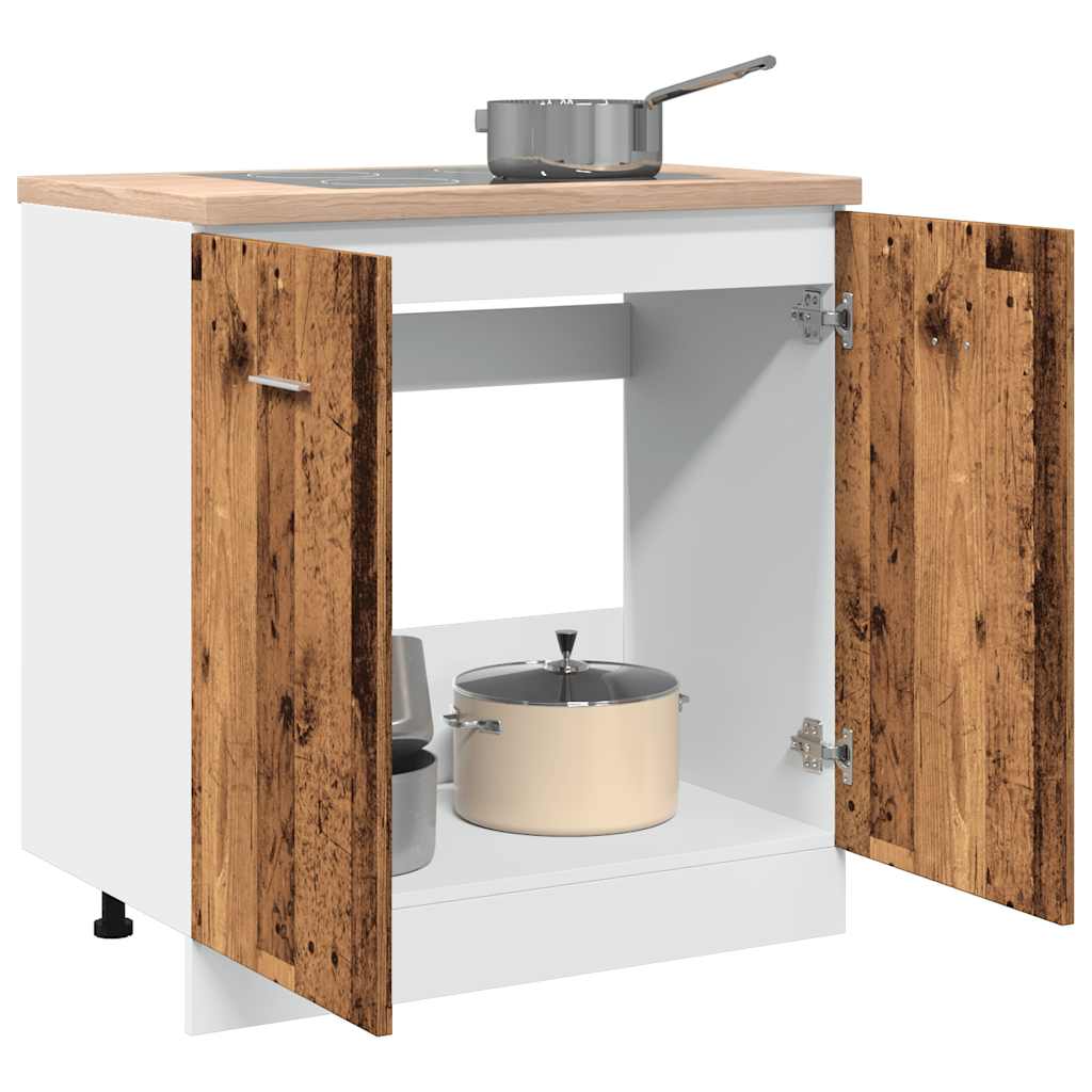 vidaXL Sink Bottom Cabinet Old Wood 80x46x81.5 cm Engineered Wood