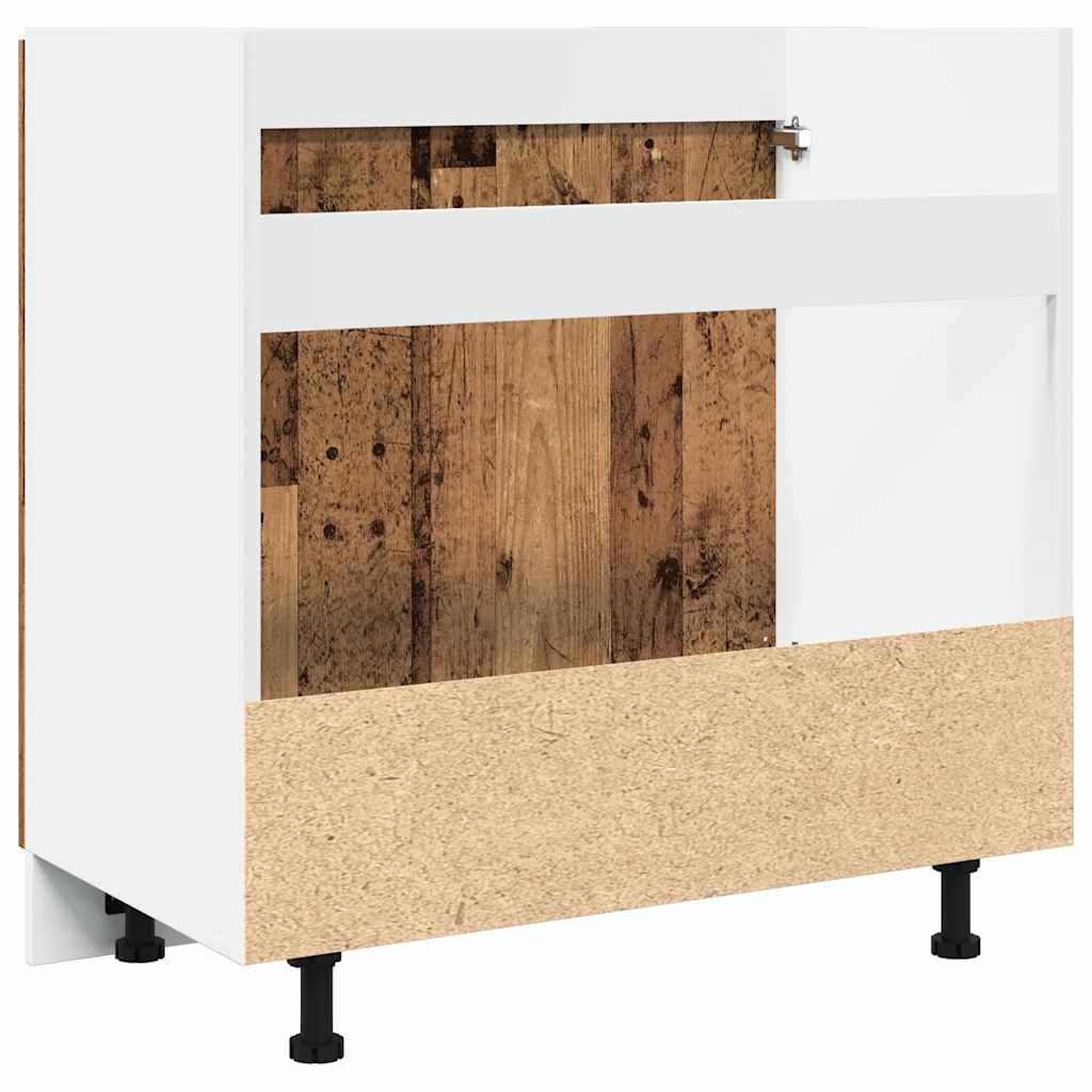 vidaXL Sink Bottom Cabinet Old Wood 80x46x81.5 cm Engineered Wood