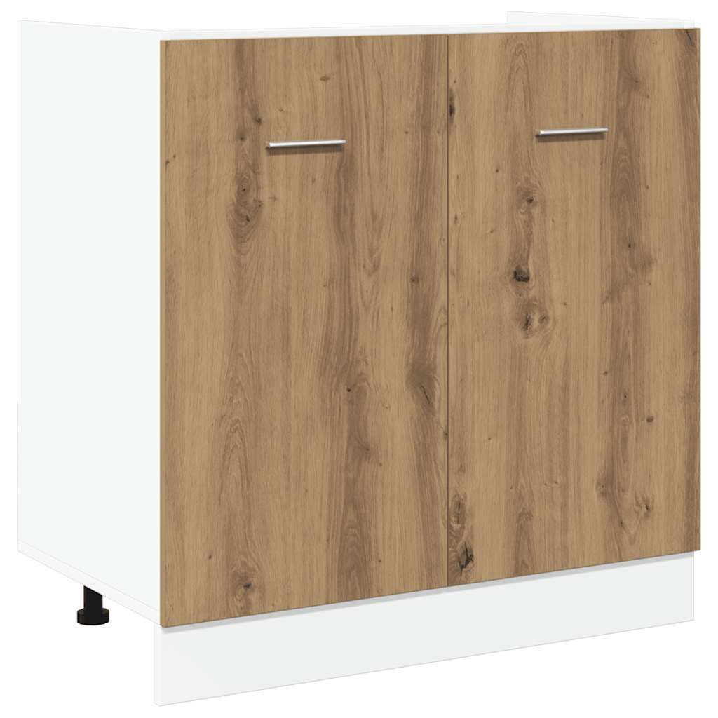 Sink Bottom Cabinet "Lyon" Artisan Oak 80x46x81.5 cm