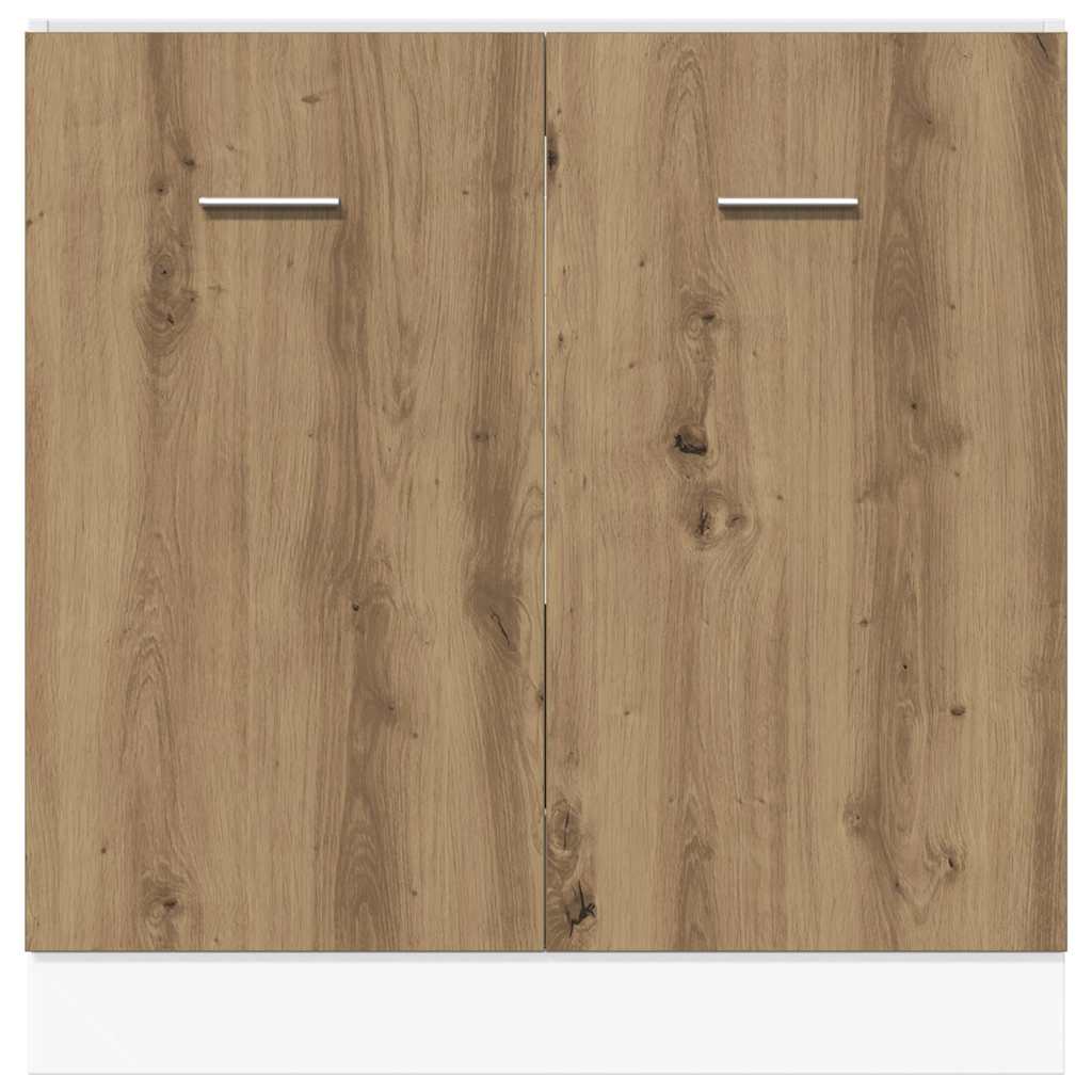 Sink Bottom Cabinet "Lyon" Artisan Oak 80x46x81.5 cm