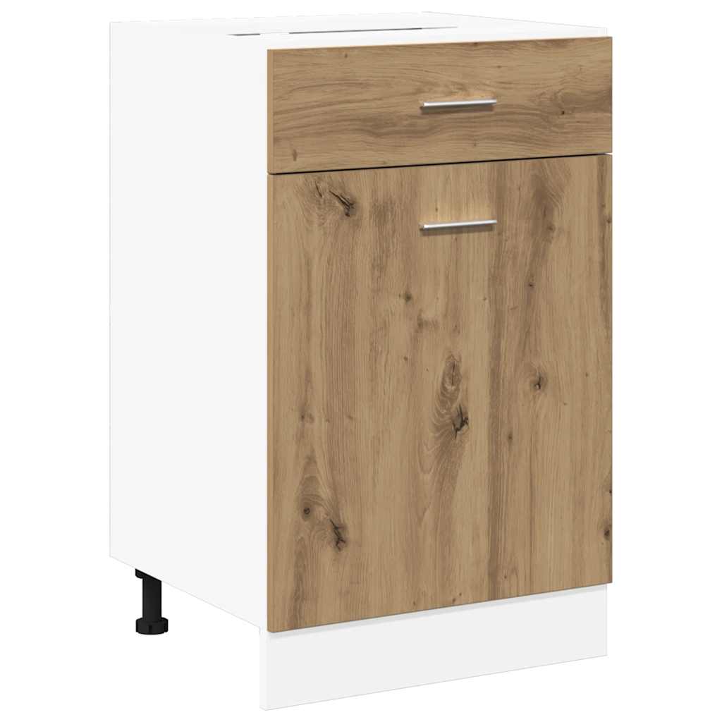 Drawer Bottom Cabinet "Lyon" Artisan Oak 50x46x81.5 cm