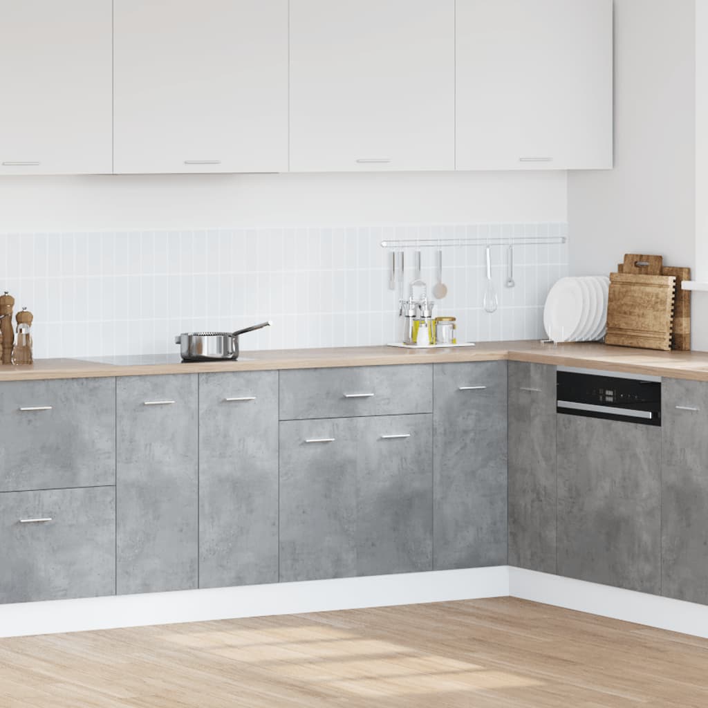 Drawer Bottom Cabinet "Lyon" Concrete Grey 60x46x81.5 cm