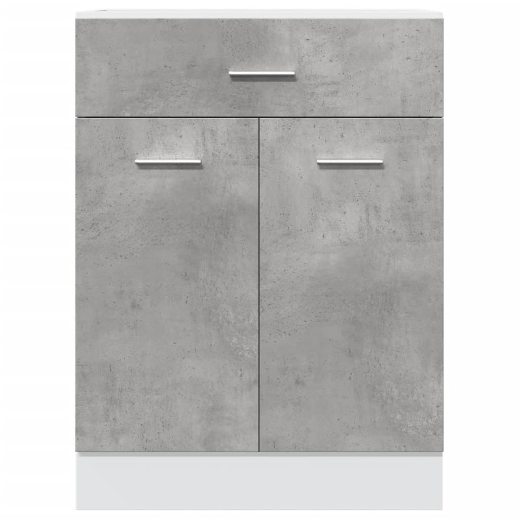 vidaXL Drawer Bottom Cabinet Concrete Grey 60x46x81.5 cm Engineered Wood