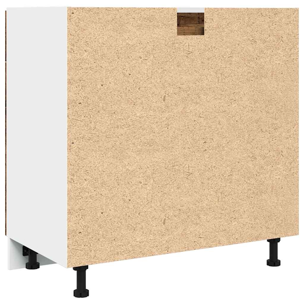 vidaXL Drawer Bottom Cabinet Lyon Old Wood 80x46x81.5 cm Engineered Wood