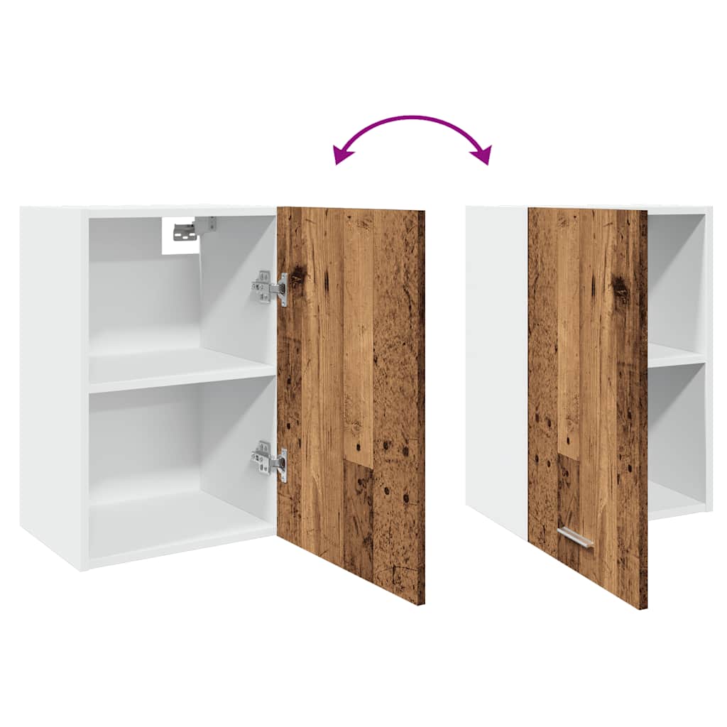 Hanging Cabinet Lyon Old Wood 40x31x60 cm Engineered Wood