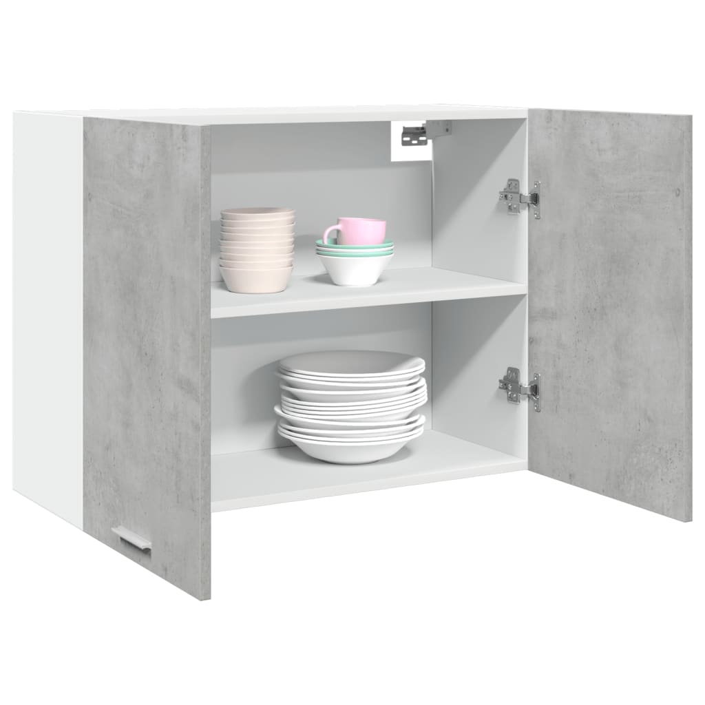 vidaXL Hanging Cabinet Concrete Grey 80x31x60 cm Engineered Wood