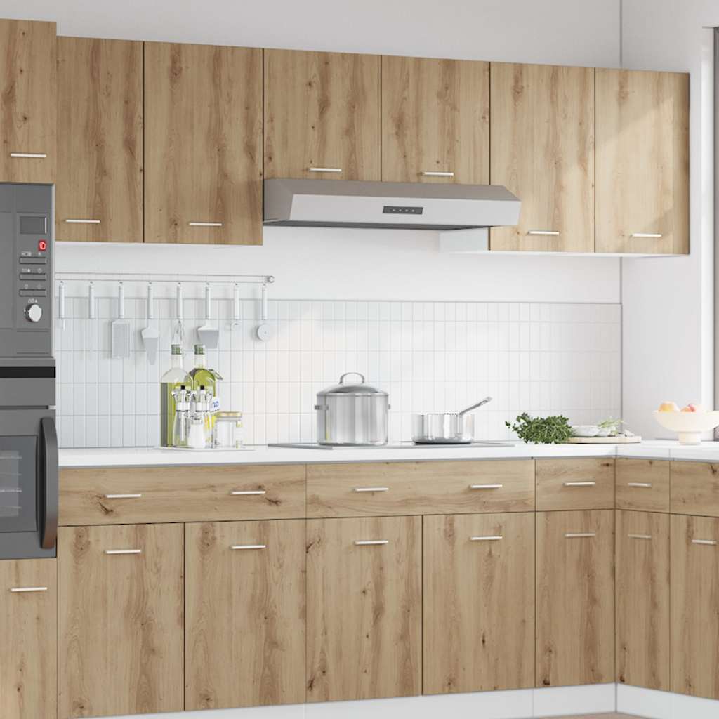 Hanging Cabinet Lyons 2 pcs Artisan Oak 50x31x60 cm Engineered Wood
