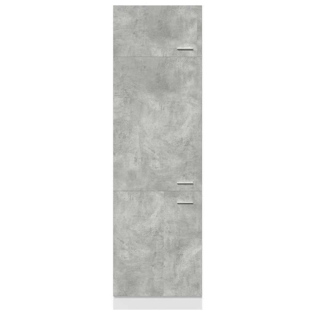 Refrigerator Cabinet "Lyon" Concrete Grey 60x57x207 cm