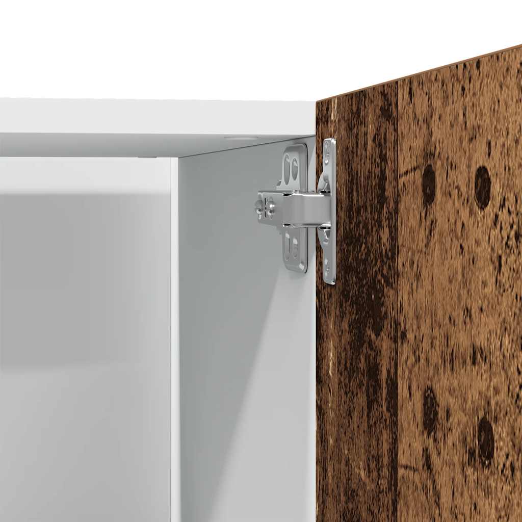 Refrigerator Cabinet "Lyon" Old Wood 60x57x207 cm Engineered Wood