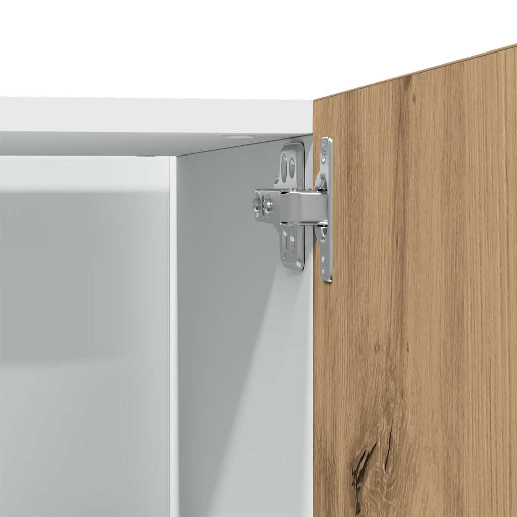 Refrigerator Cabinet "Lyon" Artisan Oak 60x57x207 cm