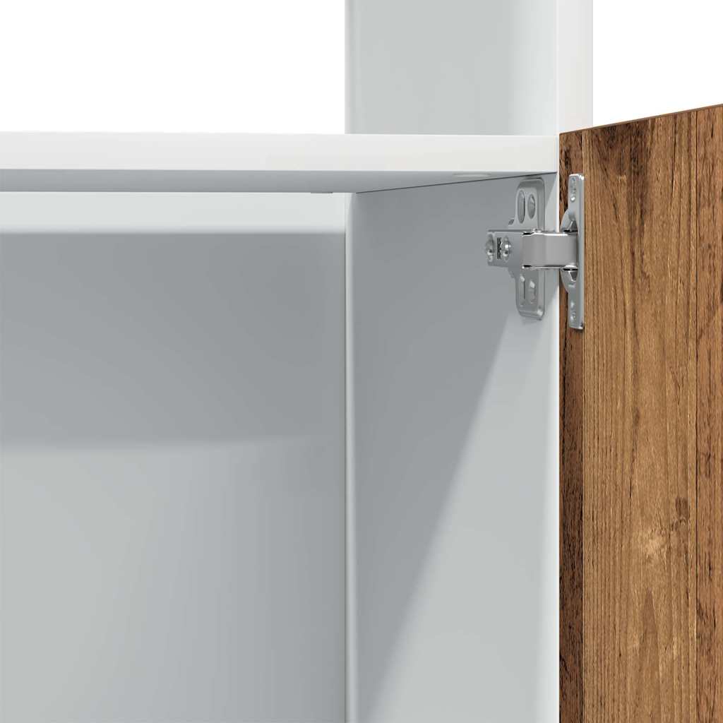 Microwave Cabinet "Lyon" Old Wood 60x57x207 cm Engineered Wood
