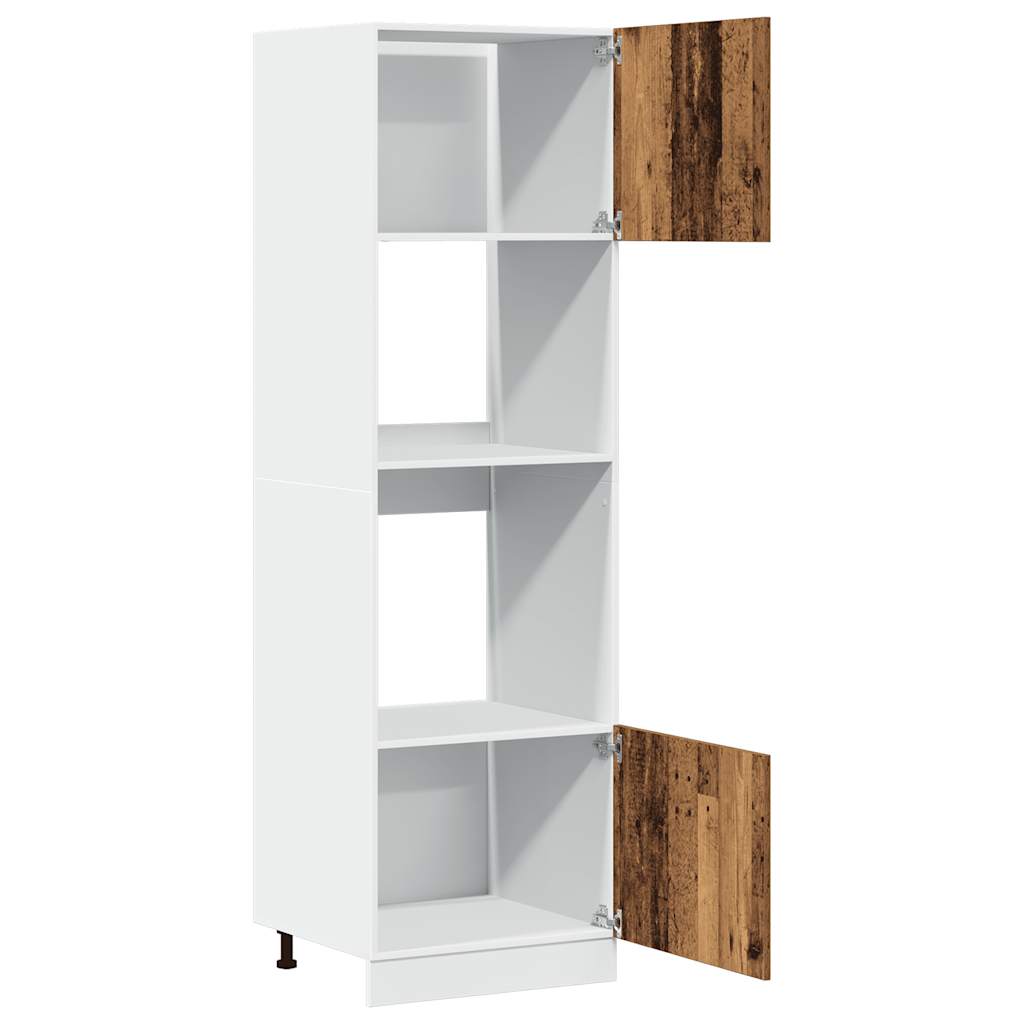 Microwave Cabinet "Lyon" Old Wood 60x57x207 cm Engineered Wood