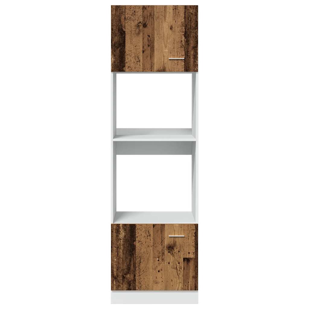 Microwave Cabinet "Lyon" Old Wood 60x57x207 cm Engineered Wood