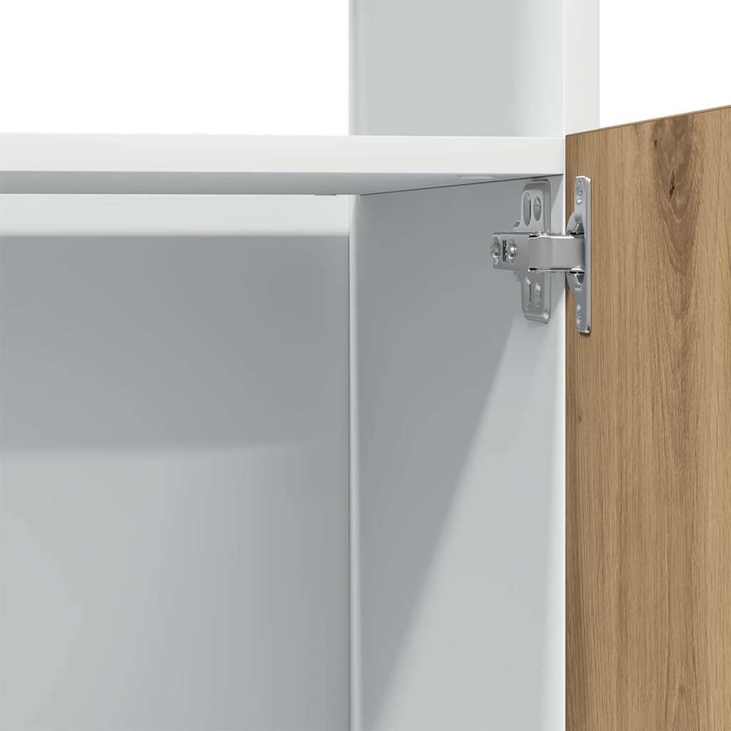 Microwave Cabinet "Lyon" Artisan Oak 60x57x207 cm Engineered Wood