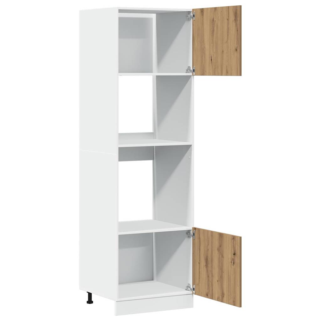 Microwave Cabinet "Lyon" Artisan Oak 60x57x207 cm Engineered Wood