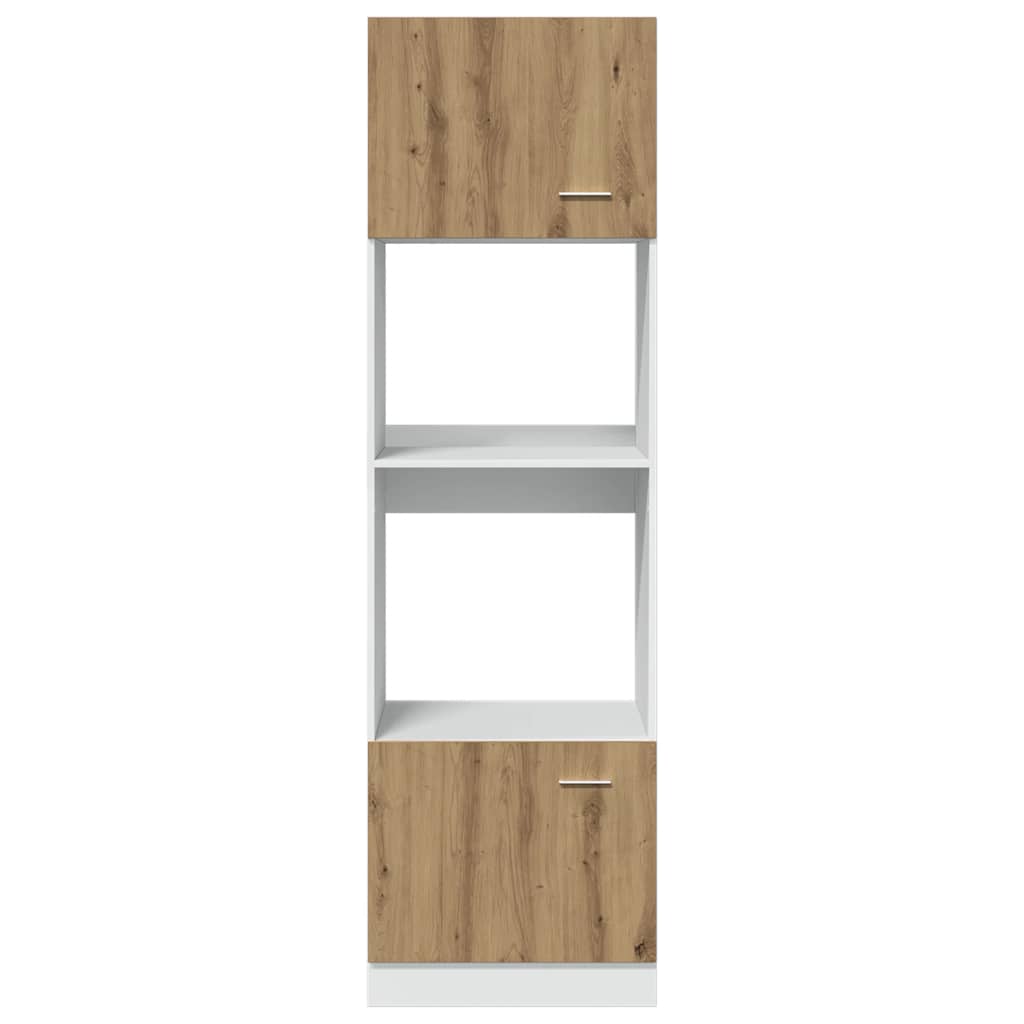 Microwave Cabinet "Lyon" Artisan Oak 60x57x207 cm Engineered Wood