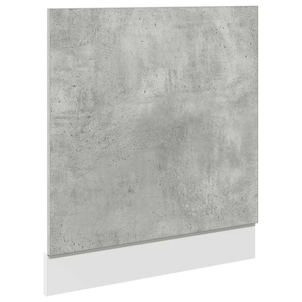 vidaXL Dishwasher Panel Concrete Grey 60x1.5x67 cm Engineered Wood