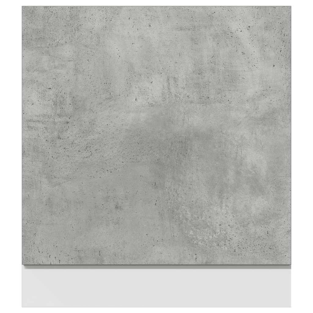 vidaXL Dishwasher Panel Concrete Grey 60x1.5x67 cm Engineered Wood