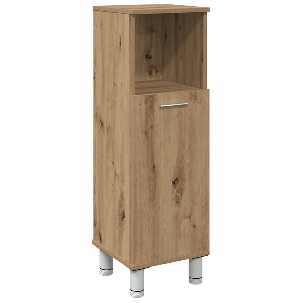 Bathroom Cabinet Artisan Oak 30x30x95 cm Engineered Wood