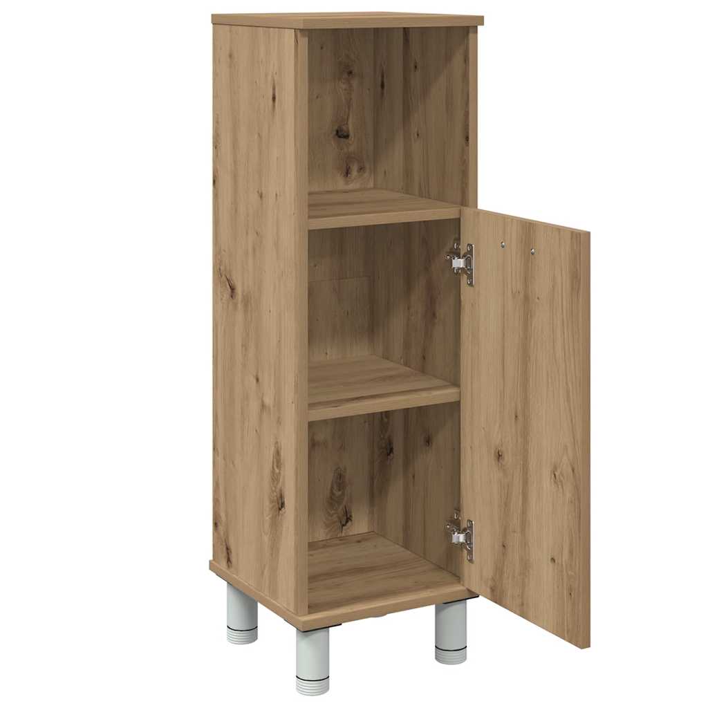 Bathroom Cabinet Artisan Oak 30x30x95 cm Engineered Wood
