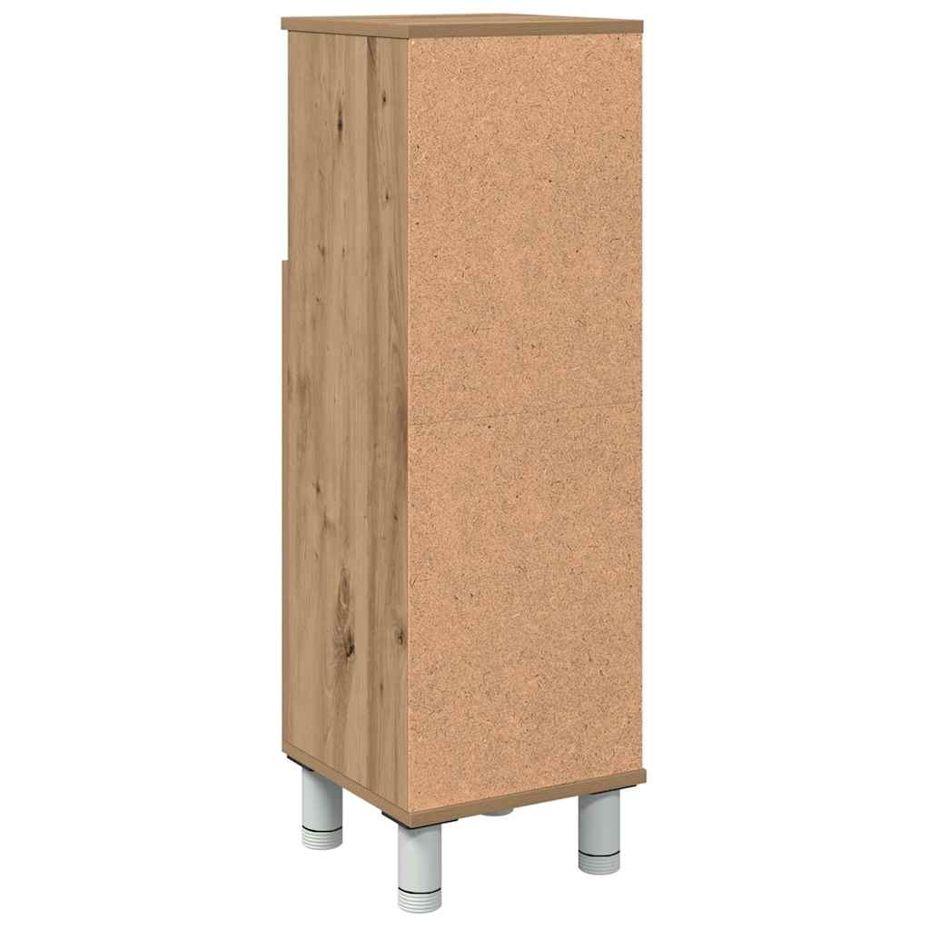 Bathroom Cabinet Artisan Oak 30x30x95 cm Engineered Wood